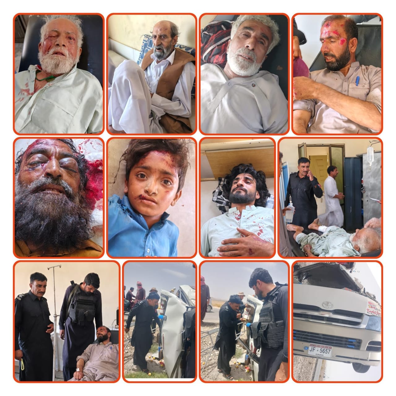 7 Injured as Passenger Vehicle Overturns in Surab's Hajika Area